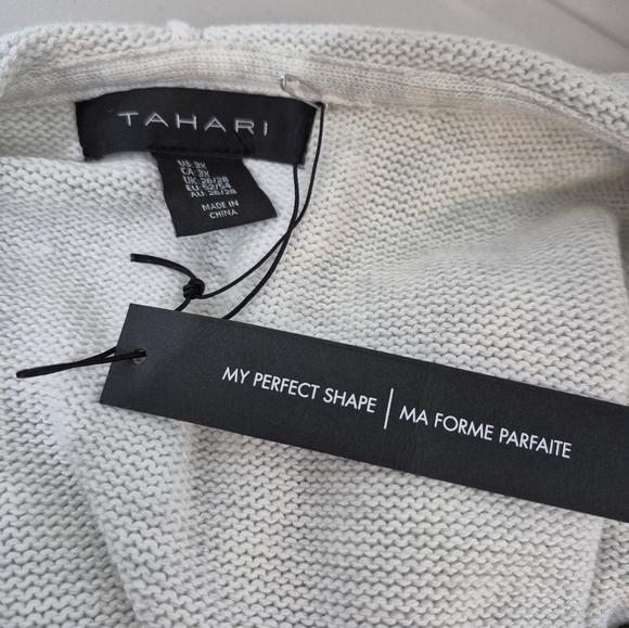 Tahari Open Front Hooded Cardigan - Size 3X - Picture 12 of 12